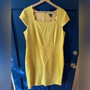 Ann Taylor Scalloped Neck Dress 14